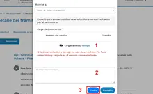 Anexar o subsanar documentos